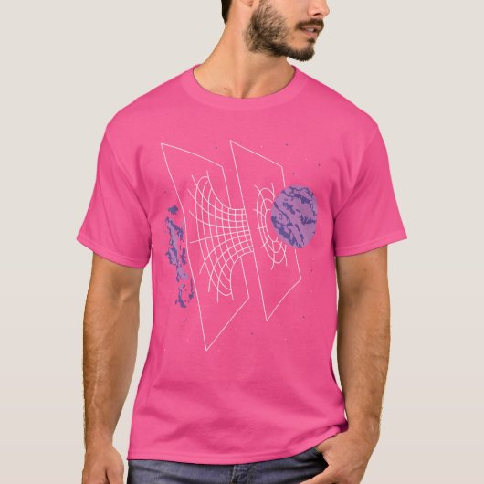 Astrofysici Time Warp Physics Wormhole Time TR T-shirt (Voorkant)