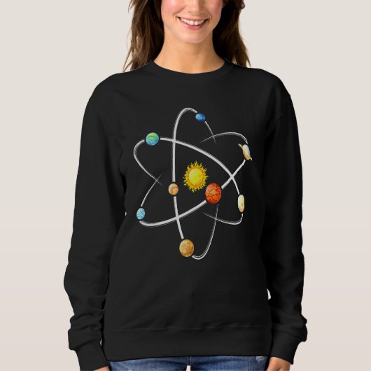 Astrofysicis Planets Newtons Cradle Trui (Voorkant)