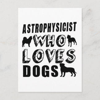 astrofysicus die van Honden houdt Briefkaart