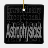 Astrofysicus extraordinaire keramisch ornament (Achterkant)