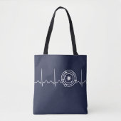 Astrofysicus hartslag tote bag (Voorkant)