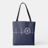 Astrofysicus hartslag tote bag (Achterkant)