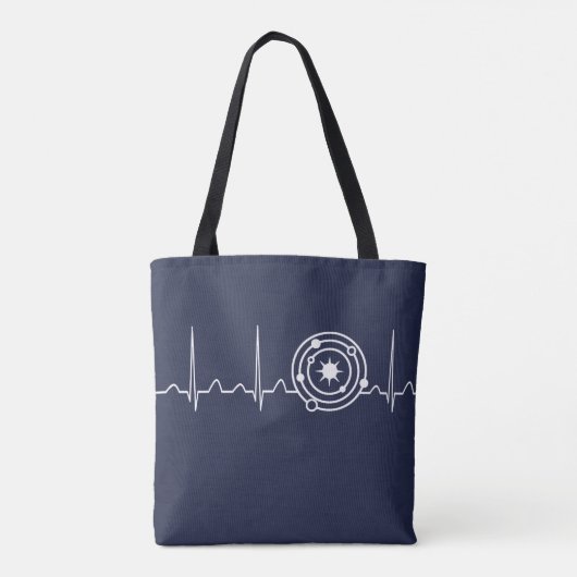 Astrofysicus hartslag tote bag (Achterkant)