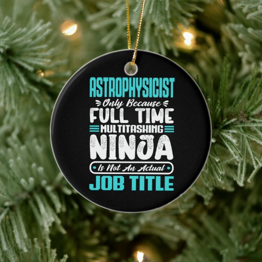 Astrofysicus Multitasker Ruimtewetenschap vaardigh Keramisch Ornament (Boom)