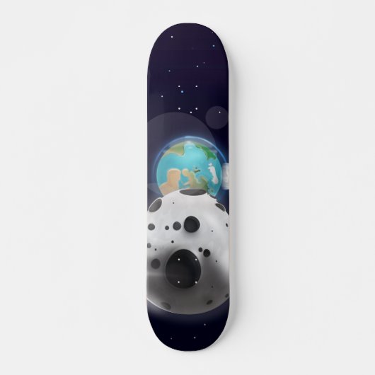 Astroïde impact op de planeet Aarde! Persoonlijk Skateboard (Voorkant)