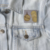 Astrolabe, 1216 vierkante button 5,1 cm (In situ)
