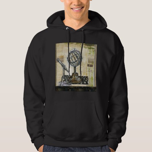 "Astrolabe" basisch gekookt overhemd Hoodie (Voorkant)