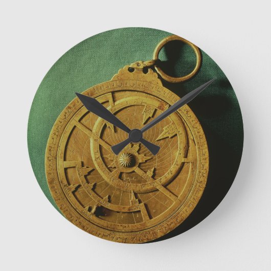 Astrolabe (koper) ronde klok (Voorkant)