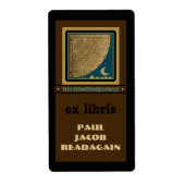 Astrolabe Quadrant-boekenplaat Etiket (Voorkant)