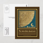 Astrolabe Quadrant briefkaart (Voorkant / Achterkant)