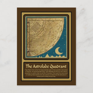 Astrolabe Quadrant briefkaart