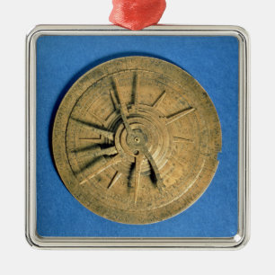 Astrolabe voor de berekening van horoscopen, Europ Metalen Ornament