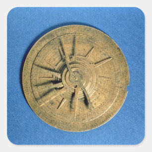 Astrolabe voor de berekening van horoscopen, Europ Vierkante Sticker