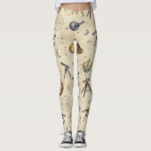 Astrolabia Galaxy Pattern Telescopes Leggings (Voorkant)