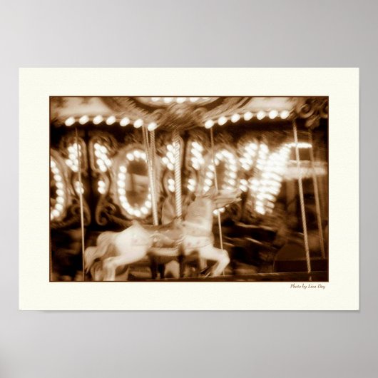 Astroland Carousel Poster (Voorkant)