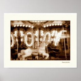 Astroland Carrousel Poster