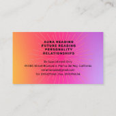 ASTROLOGER Astrology Reading AURA Reading Visitekaartje (Achterkant)