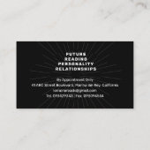 ASTROLOGER Astrology Reading Minimal Black Visitekaartje (Achterkant)