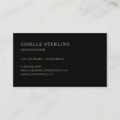 Astrologer Visitekaartje (Achterkant)