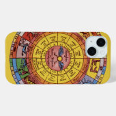  Astrologie, Antiek hemelse Zodiac Wheel Case-Mate iPhone Case (Achterkant (horizontaal))