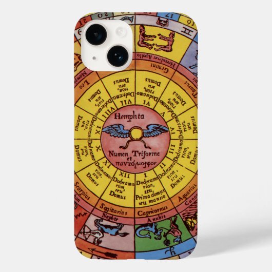  Astrologie, Antiek hemelse Zodiac Wheel Case-Mate iPhone Case (Achterkant)