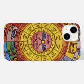  Astrologie, Antiek hemelse Zodiac Wheel Case-Mate iPhone Case (Achterkant (horizontaal))