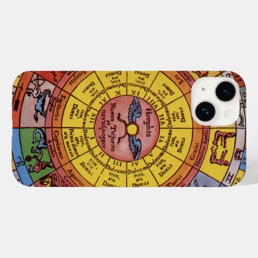  Astrologie, Antiek hemelse Zodiac Wheel Case-Mate iPhone Case (Achterkant (horizontaal))