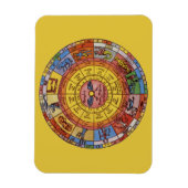  Astrologie, Antiek hemelse Zodiac Wheel Magneet (Verticaal)