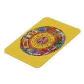  Astrologie, Antiek hemelse Zodiac Wheel Magneet (Linkerzijde)