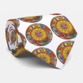  Astrologie, Antiek hemelse Zodiac Wheel Stropdas (Opgerold)