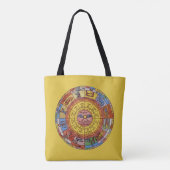 Astrologie, Antiek hemelse Zodiac Wheel Tote Bag (Achterkant)