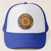 Astrologie, Antiek hemelse Zodiac Wheel Trucker Pet (Voorkant)
