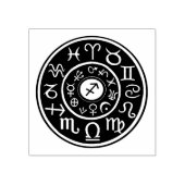 Astrologie Boogschutter Dierenriem ontwerp rubbere Rubberstempel (Afrduk)