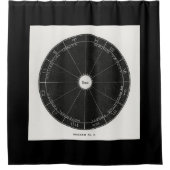 Astrologie Constellation Witch, sterrenbeeld magis Douchegordijn (Voorkant)