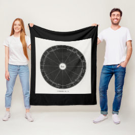 Astrologie Constellation Witch, sterrenbeeld magis Fleece Deken