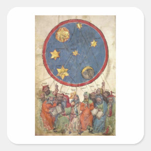 Astrologie. De 7 oude planeten en het Oude Testame Vierkante Sticker