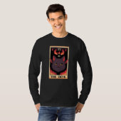 Astrologie De duivel kat Tarot Kaart Reader Esoter T-shirt (Voorkant volledig)