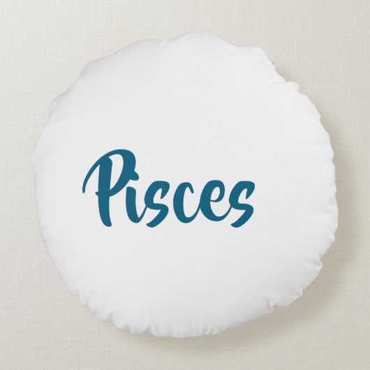 Astrologie/Dierenriem - Ronde Sierkussen - Vissen Rond Kussen (Achterkant)