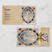 ASTROLOGIE EN ZODIAKALE TEKENEN Astroloog perkamen Visitekaartje (Voorkant / Achterkant)