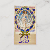 ASTROLOGIE EN ZODIAKALE TEKENEN Astroloog perkamen Visitekaartje (Achterkant)