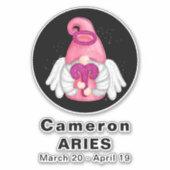 Astrologie Gebied 8-inch vinylSticker Sticker (Voorkant)