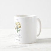 Astrologie Geboorte Maand Maart | Bloemdafodil Koffiemok (Voorkant rechts)