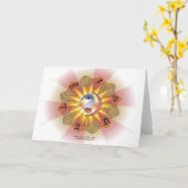 Astrologie Geest Groeten Kaart (Gele Bloem)
