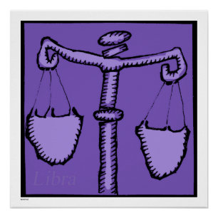 Astrologie Geheugenschild van de dierentuin Birthd Poster