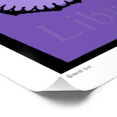 Astrologie Geheugenschild van de dierentuin Birthd Poster (Hoek)