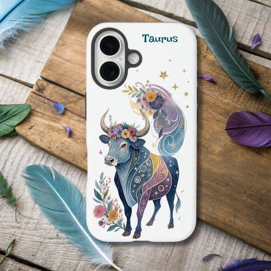 Astrologie Geïnfundeerde Stier Zodiac AI Ontworpen Case-Mate iPhone Case