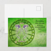 Astrologie Gemini Horoscoop Personaliseer Bericht Aankondigingskaart (Voorkant / Achterkant)