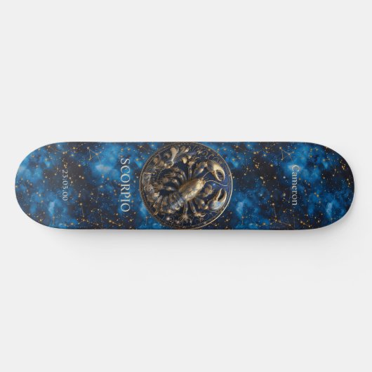 Astrologie Gepersonaliseerd Schorpioen Skateboard (Horizontaal)