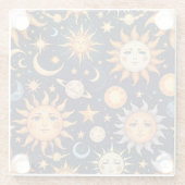 Astrologie Glazen Onderzetter (Achterkant)