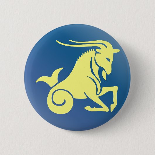 Astrologie Goat Horoscope Ronde Button 5,7 Cm (Voorkant)